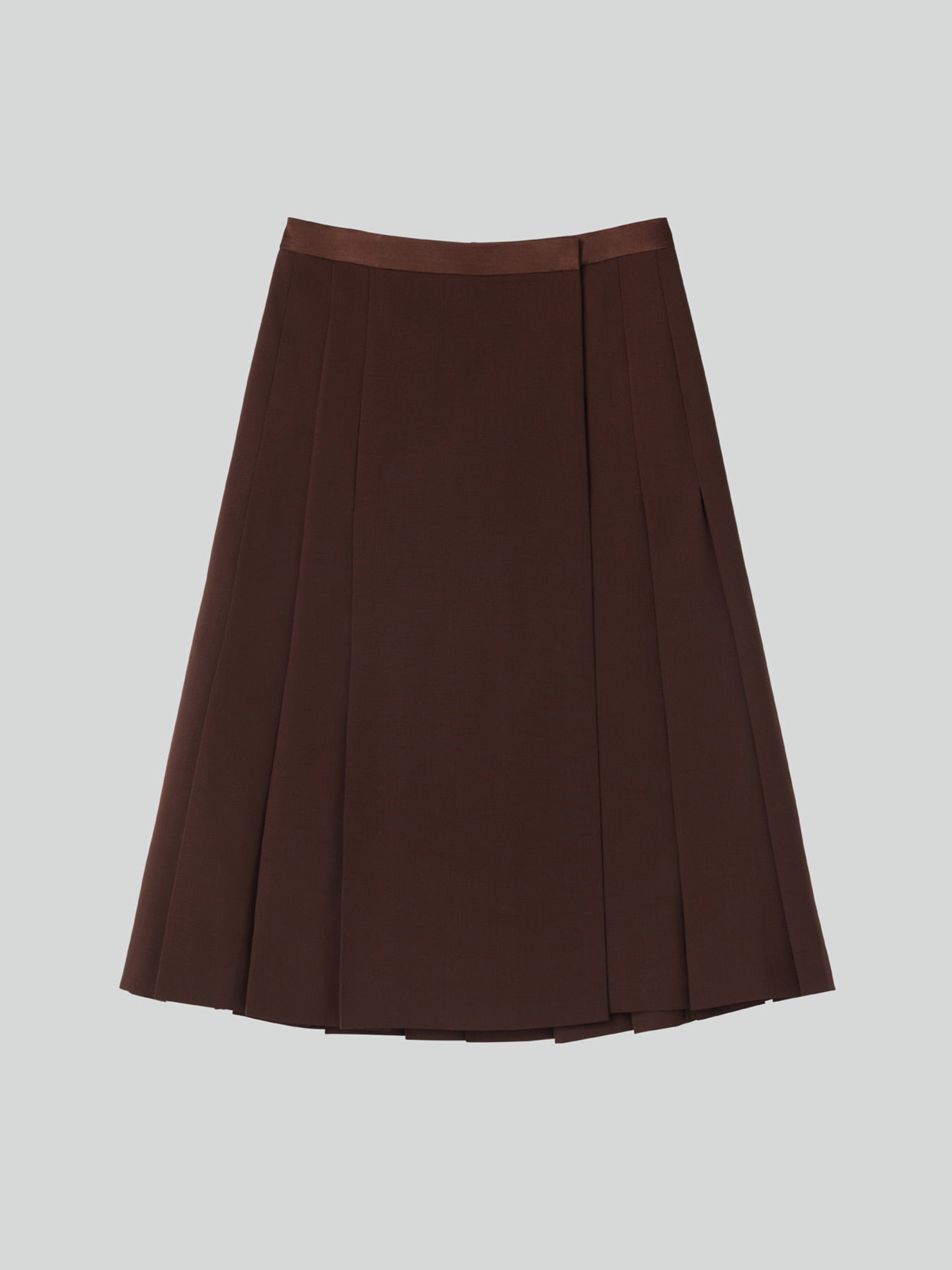 Recto - Pleated Wrap Skirt (Vintage Brown) product image 9 | TRAB K-Fashion Australia