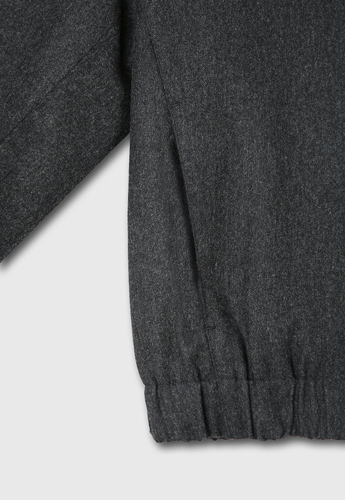 Tonywack - Wool And Cashmere High Collar Stud Blouson (Dark Grey) product image 13 | TRAB K-Fashion Australia