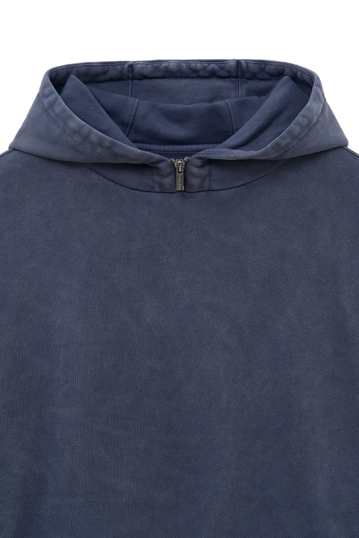 Matin Kim - Zipper Point Washed Hoody (Navy) product image 4 | TRAB K-Fashion Australia
