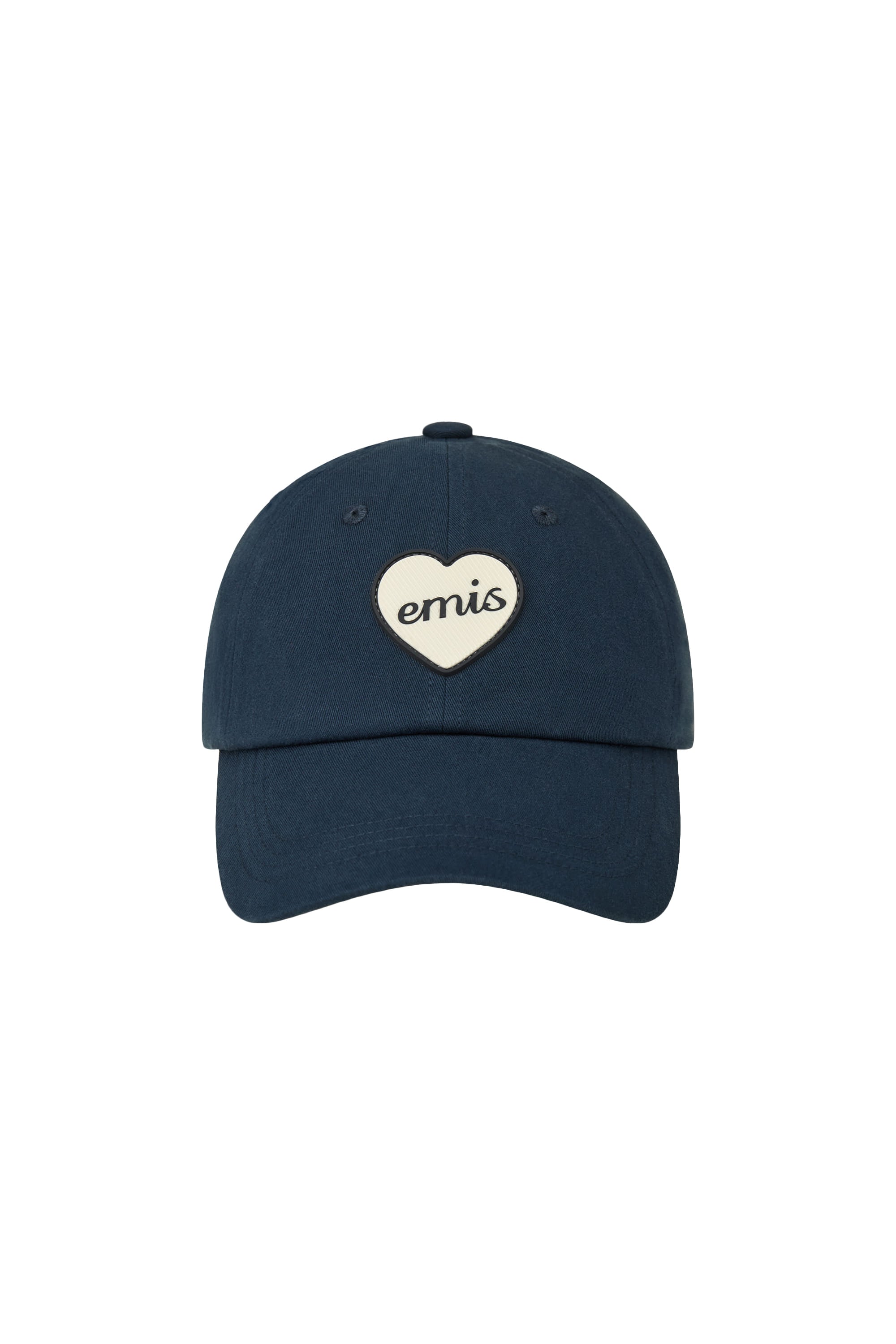 Emis - Heart Rubber Patch Ball Cap (Navy) product image 1 | TRAB K-Fashion Australia