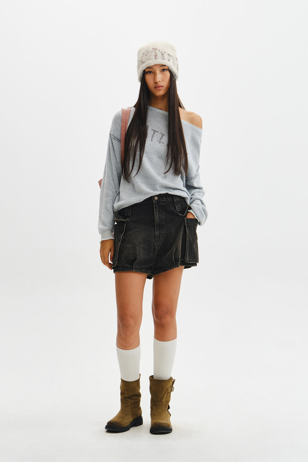 Matin Kim - Matin Dual Tone Knit Pullover (Mint) product image 10 | TRAB K-Fashion Australia