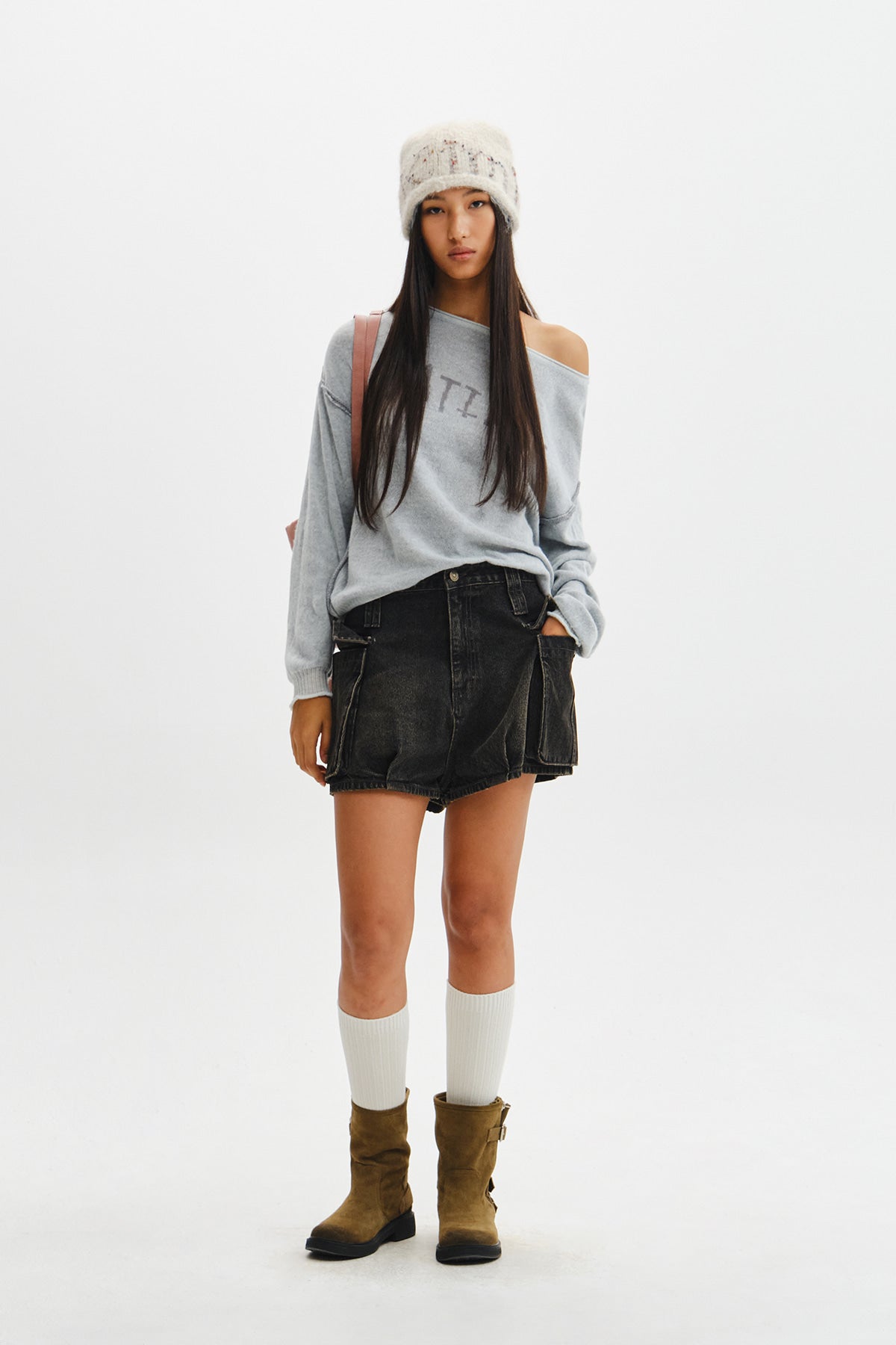 Matin Kim - Matin Dual Tone Knit Pullover (Mint) product image 10 | TRAB K-Fashion Australia