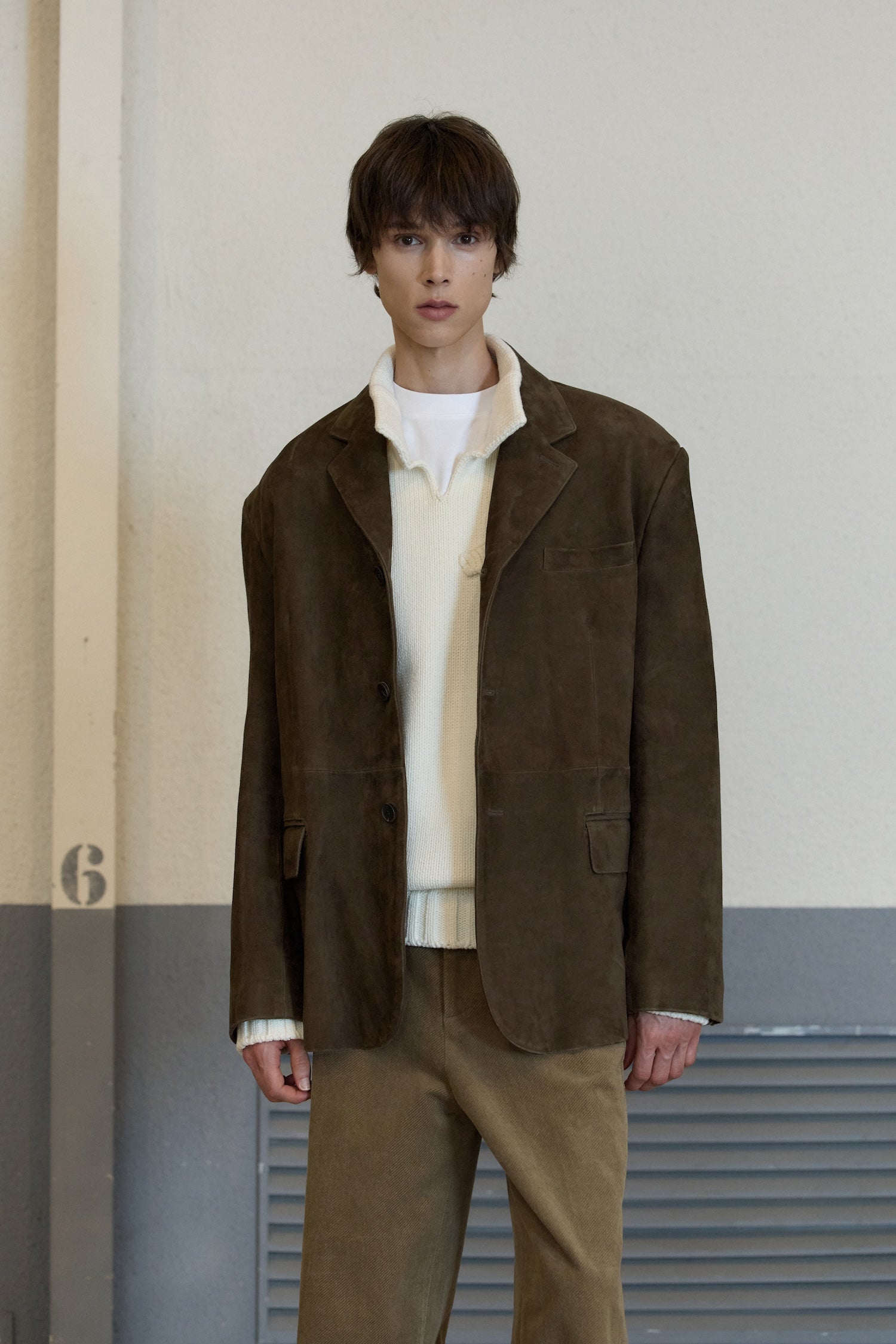 STU - Goat Suede Blazer Brown (OC) product image 9 | TRAB K-Fashion Australia