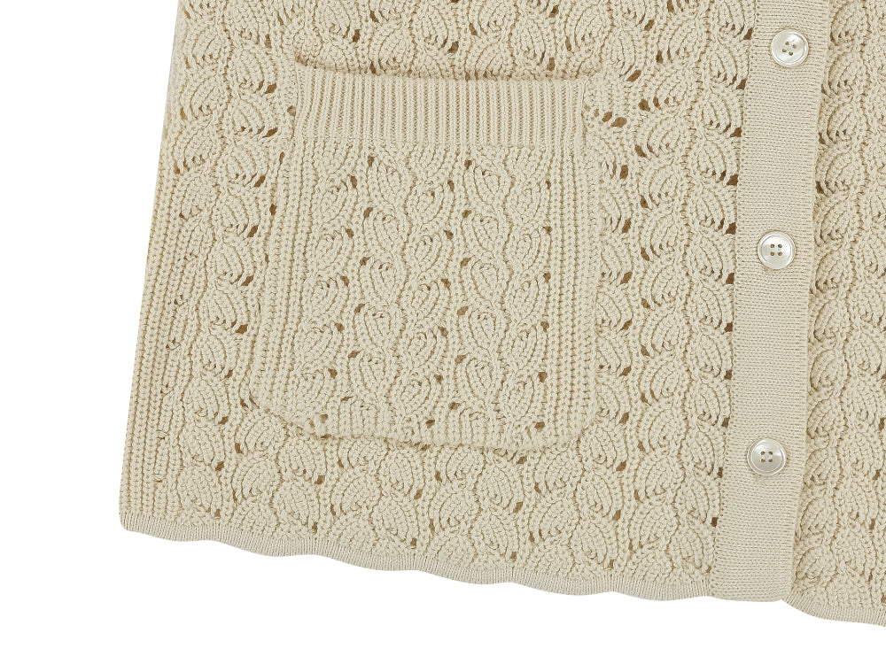 Coyseio - Wave Knit Cardigan (Ivory) product image 15 | TRAB K-Fashion Australia