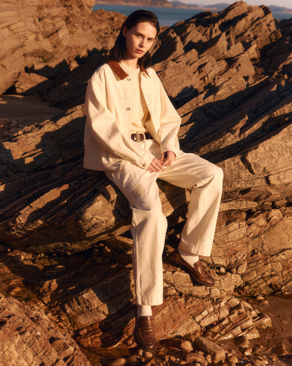 Eastlogue - Country Short Trucker Jacket (Ecru) product image 2 | TRAB K-Fashion Australia