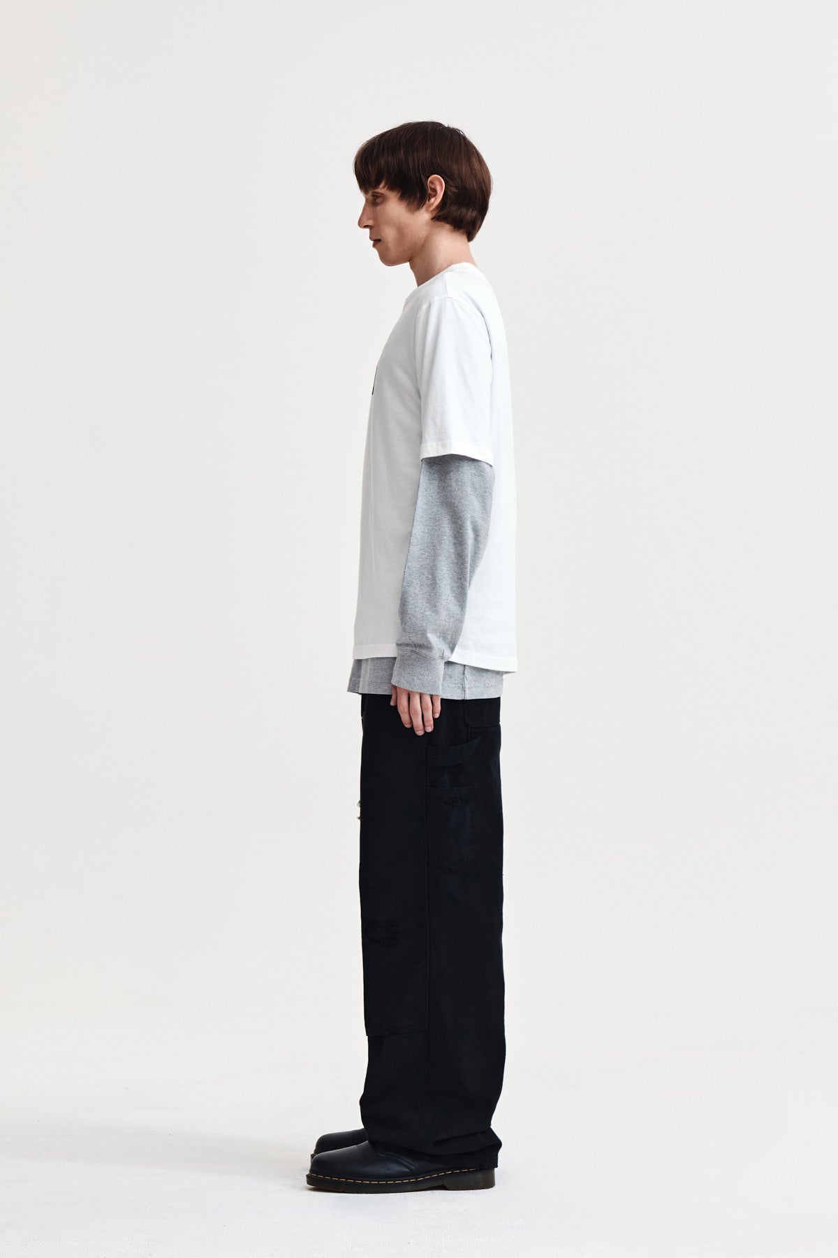 Matin Kim - Wavy Logo Graphic Top (White) product image 6 | TRAB K-Fashion Australia