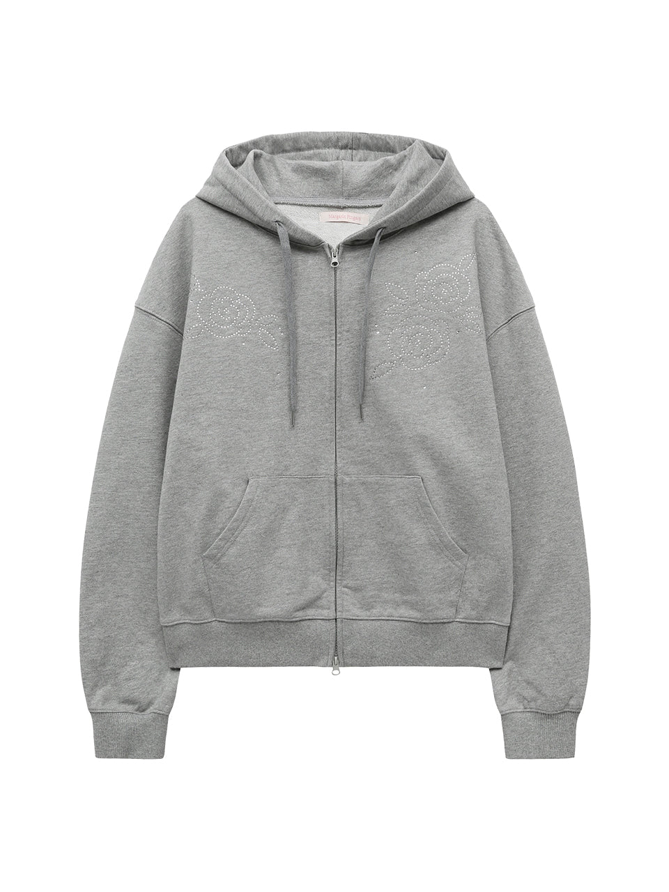 Margarin Fingers - Rose Hoodie Zip-Up (Melange) product image 2 | TRAB K-Fashion Australia