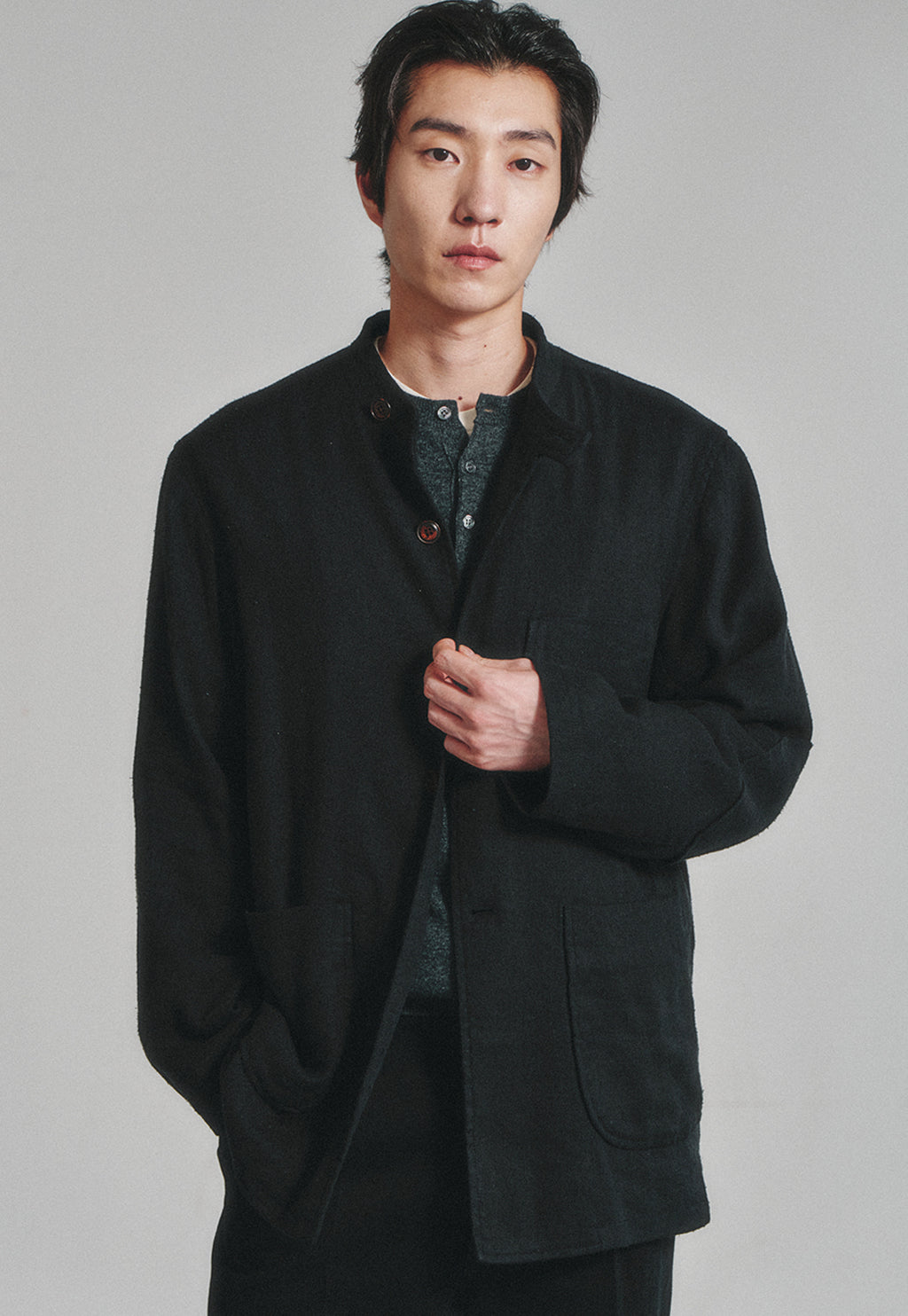 Art if acts - Silk French Forestiere Jacket (Black) product image 5 | TRAB K-Fashion Australia