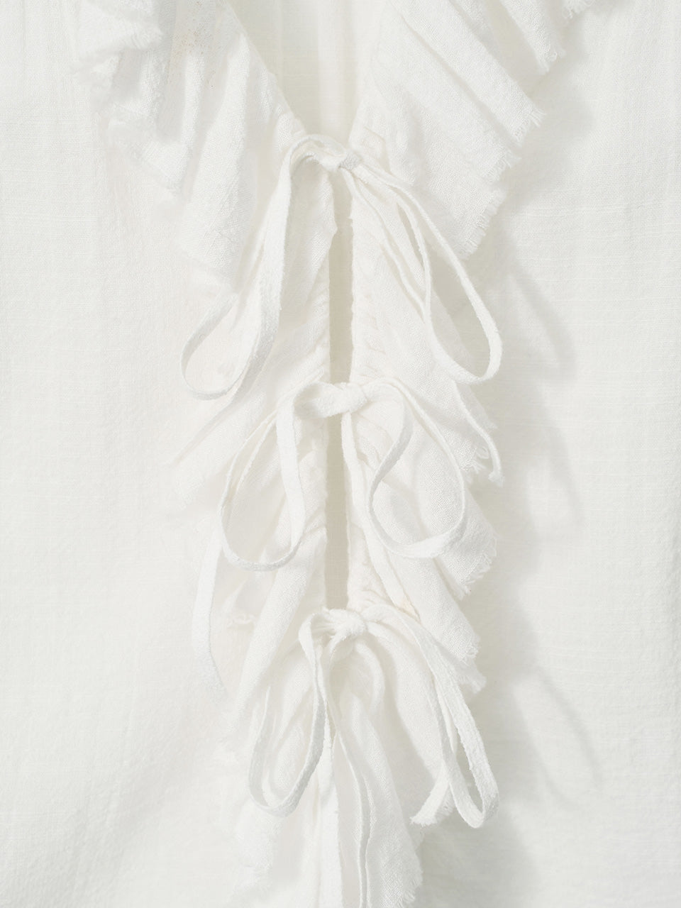 Kijun - Cotton Ruffle Blouse (Off-White) product image 12 | TRAB K-Fashion Australia