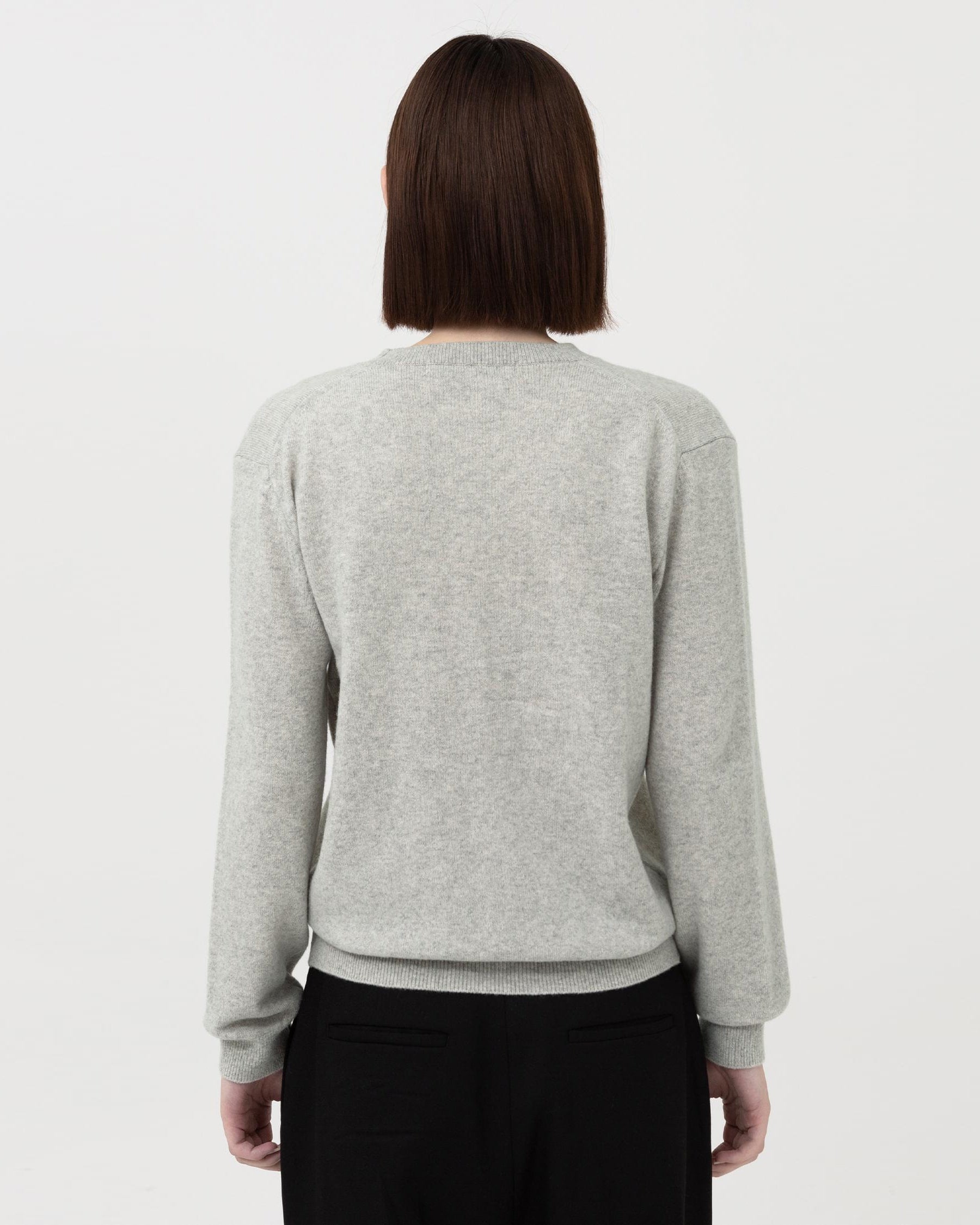 Brownyard - Extra Super Fine Crewneck Knit (Light Grey) product image 2 | TRAB K-Fashion Australia