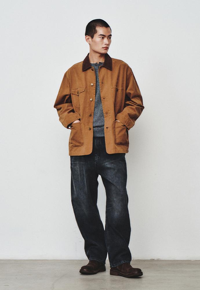 Art if acts - Garment Washed Chore Jacket (Tobacco) product image 5 | TRAB K-Fashion Australia