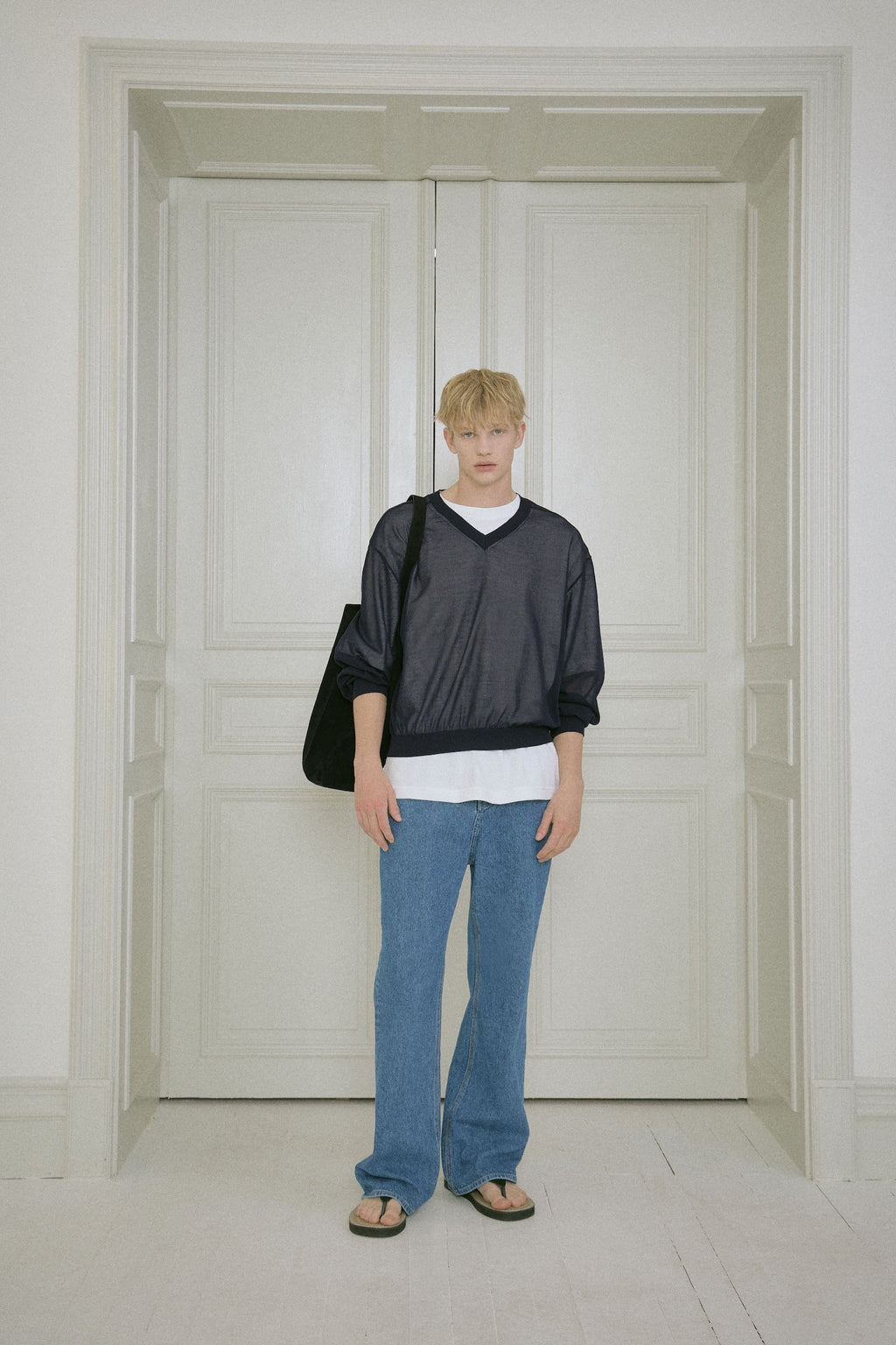 Stu - Stripe Denim Pants Mid (Blue) product image 14 | TRAB K-Fashion Australia