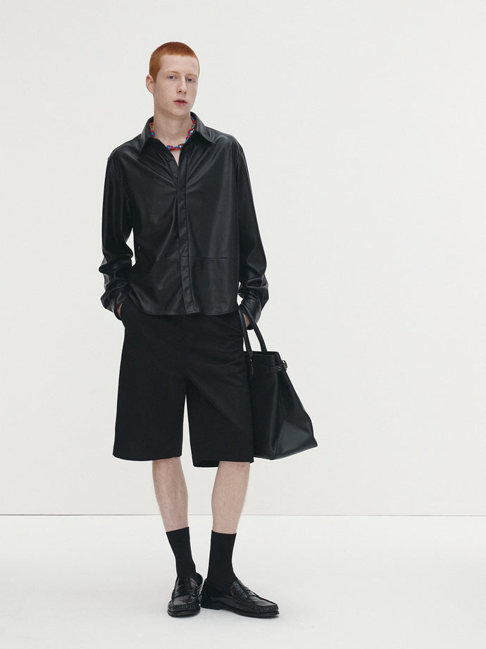 Tonywack - C/P Baggy Chino Bermuda (Black) product image 3 | TRAB K-Fashion Australia