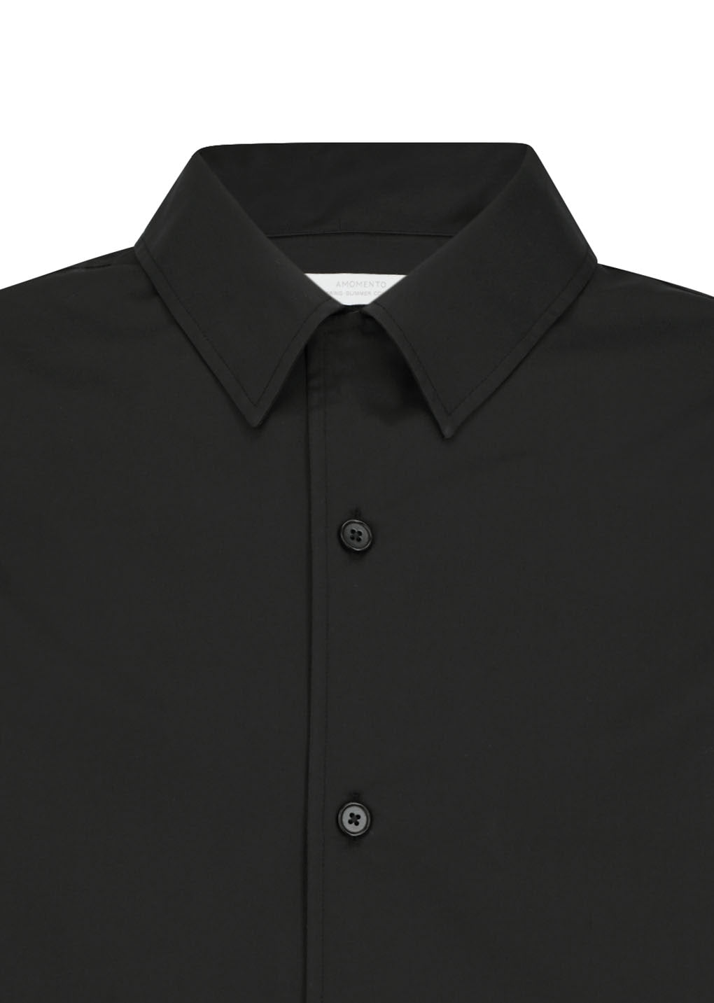 Amomento - Open Collar Shirt (Black) product image 4 | TRAB K-Fashion Australia