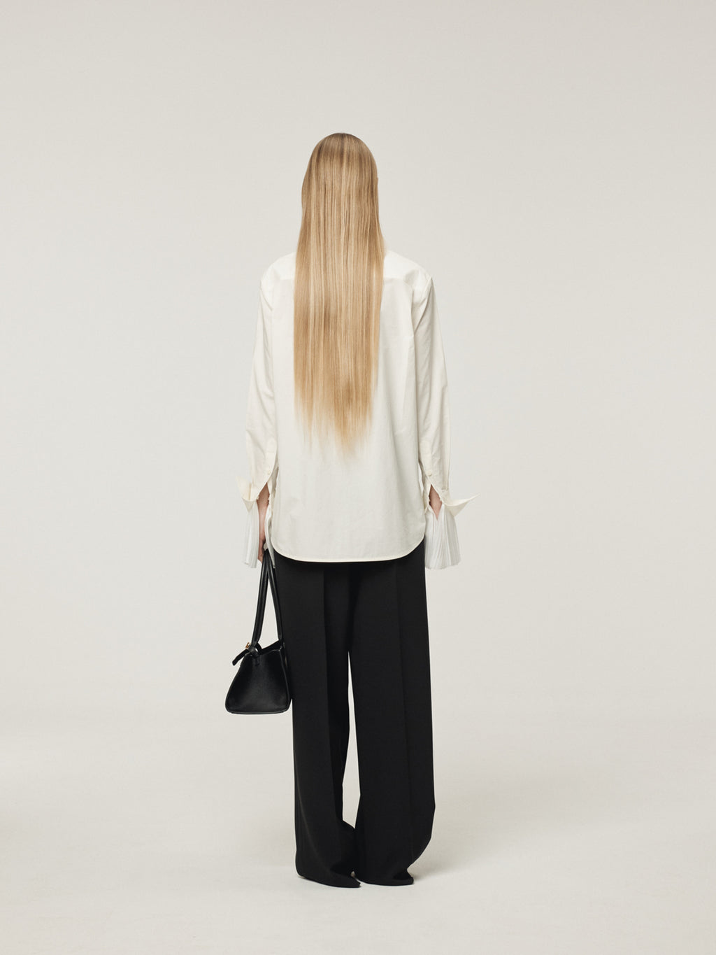 Recto - Pleats Cuffs Point Shirt (Cream) product image 4 | TRAB K-Fashion Australia