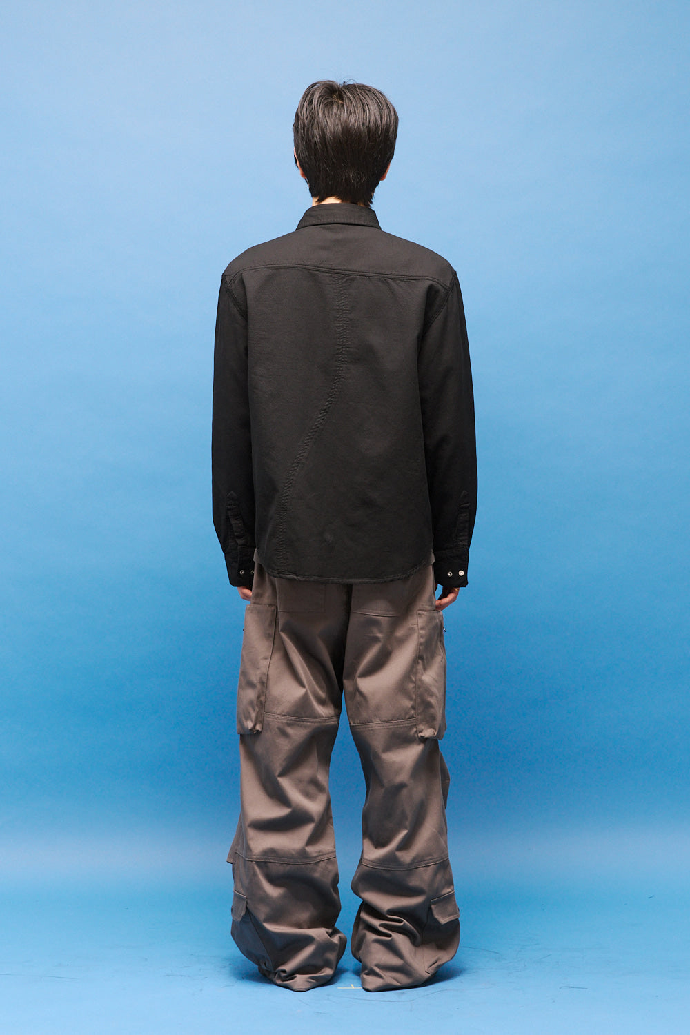 Hatchingroom - Reverse Western Shirt Gauze (Over Dyed Black) product image 15 | TRAB K-Fashion Australia