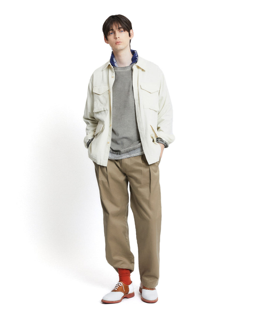 Eastlogue - M-65 Shirts (Ecru Corduroy) product image 1 | TRAB K-Fashion Australia