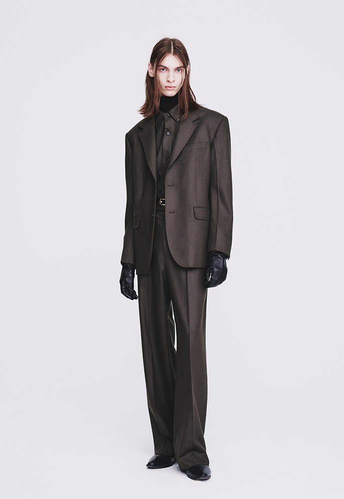 Tonywack - Wool And Cashmere Tailored Blazer (Taupe Brown) product image 5 | TRAB K-Fashion Australia