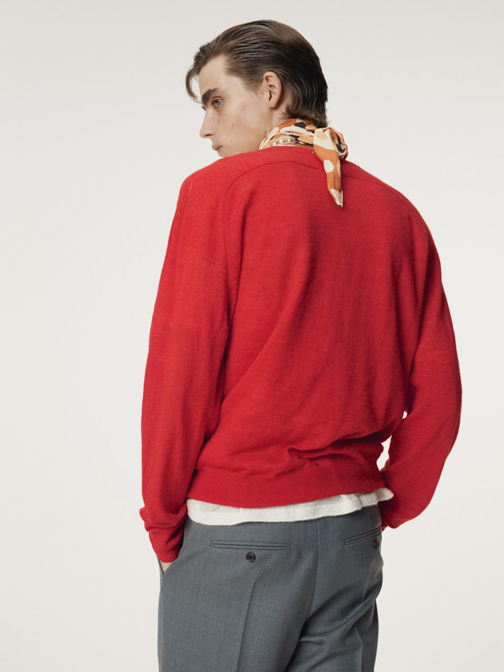 Recto - Rc Sheer Knit Top (Scarlet Red) product image 6 | TRAB K-Fashion Australia