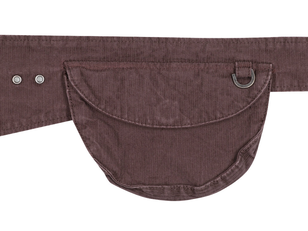 小物 coyseio COTTON BELT BAG BROWN Coyseio - 棉质腰包（酒红色）| TRAB K-Fashion Australia