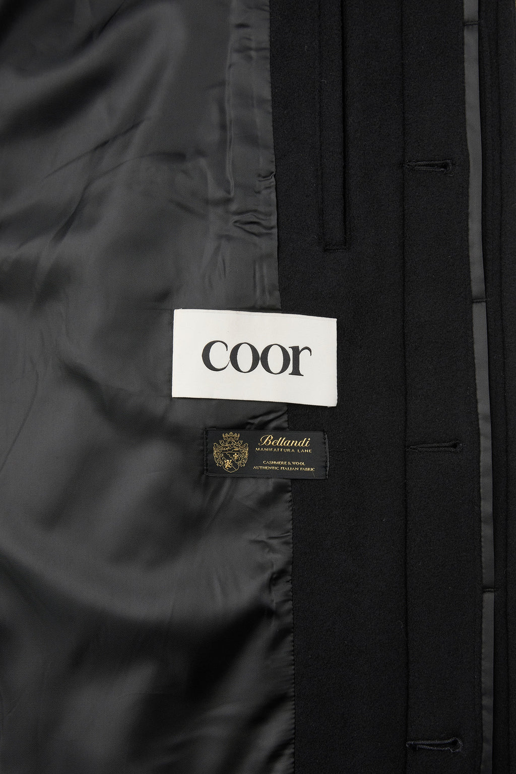 Coor - Belandi Cashmere Blend Balmacaan Coat (Black) product image 9 | TRAB K-Fashion Australia