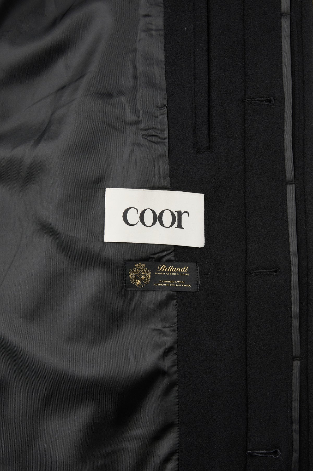 Coor - Belandi Cashmere Blend Balmacaan Coat (Black) product image 9 | TRAB K-Fashion Australia
