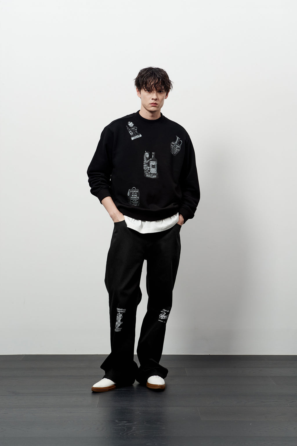 Stu - Printing Sweatshirt (Black) product image 9 | TRAB K-Fashion Australia