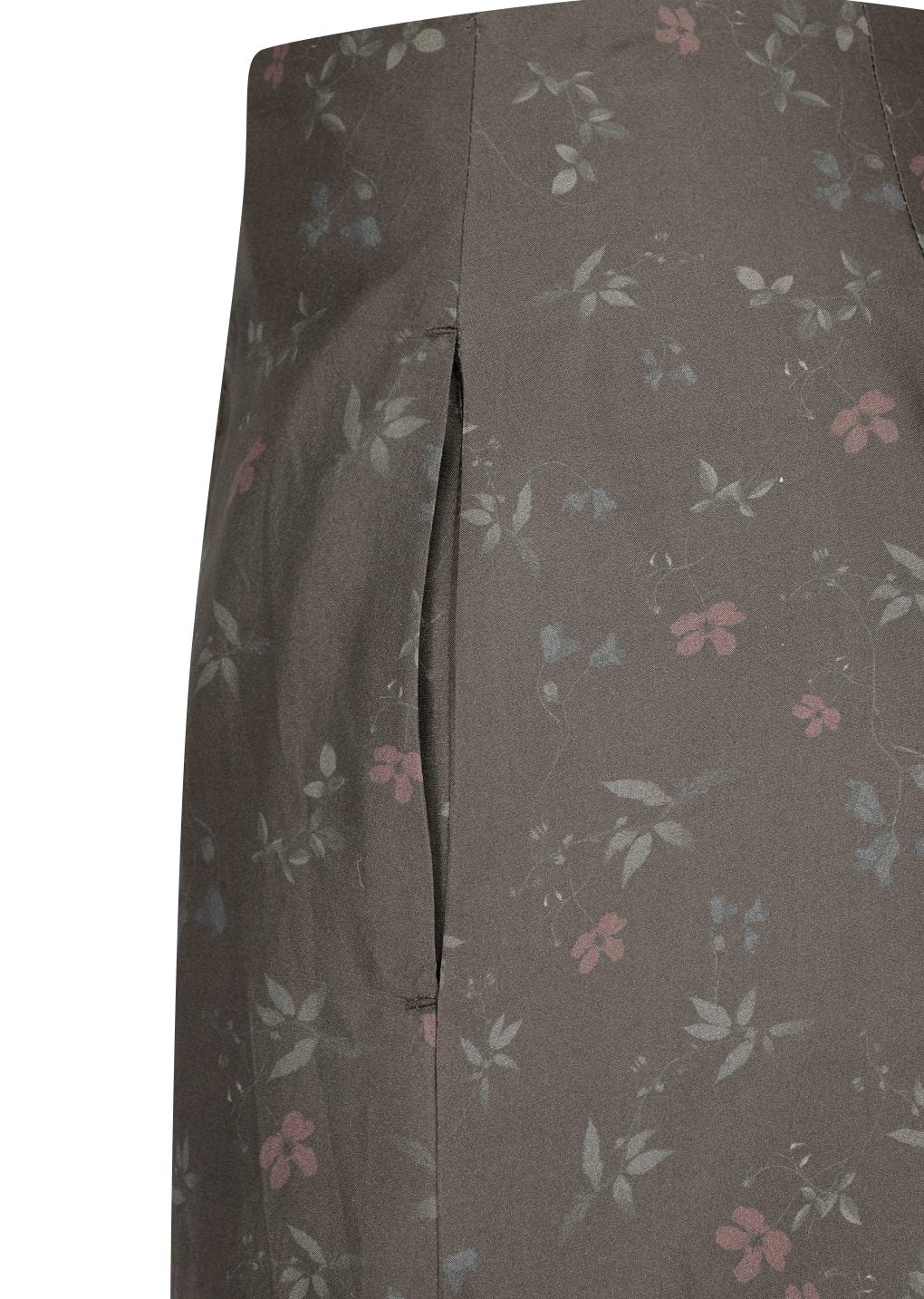 Amomento - Silk floral skirt (Brown) product image 8 | TRAB K-Fashion Australia