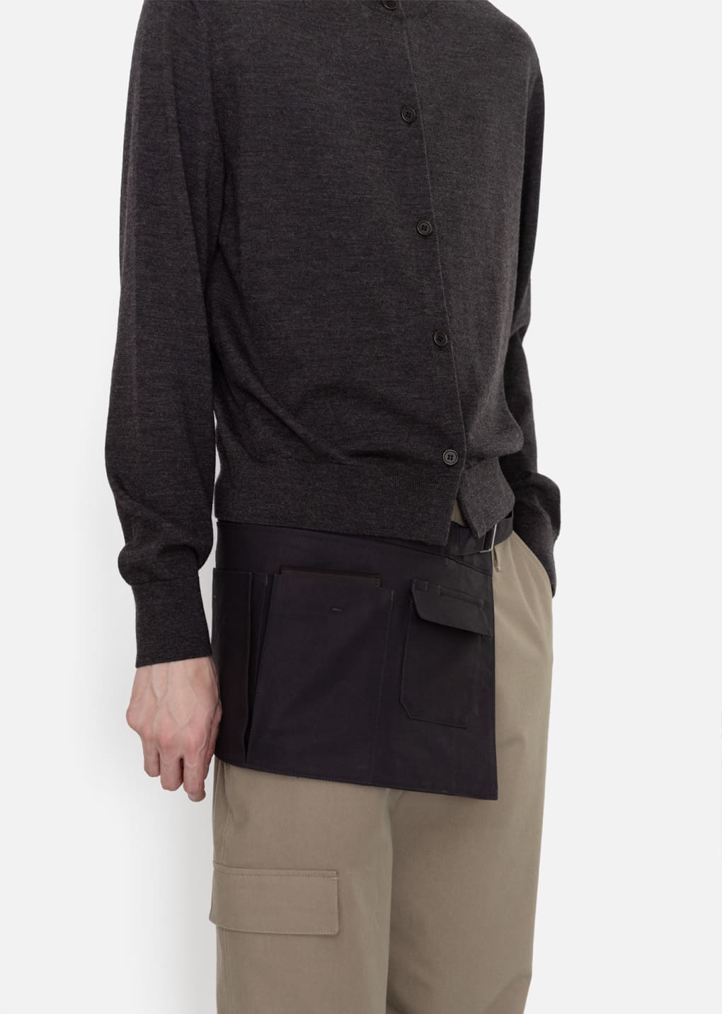 Amomento - Men's Wool Cardigan (Charcoal) product image 5 | TRAB K-Fashion Australia