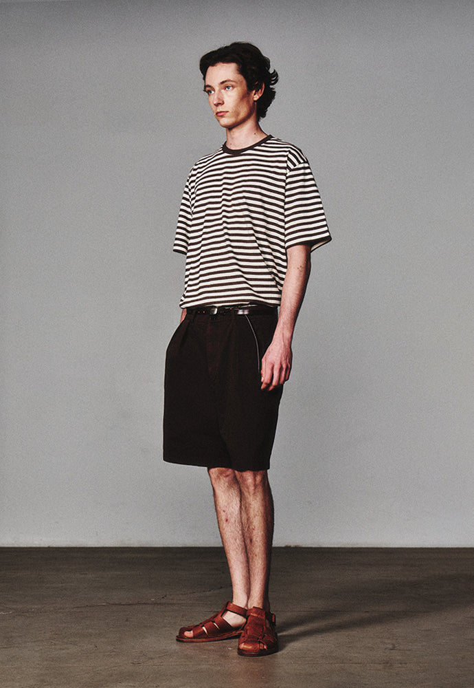 Art if acts - French Stripe S/S Tee (Vintage Brown) product image 3 | TRAB K-Fashion Australia