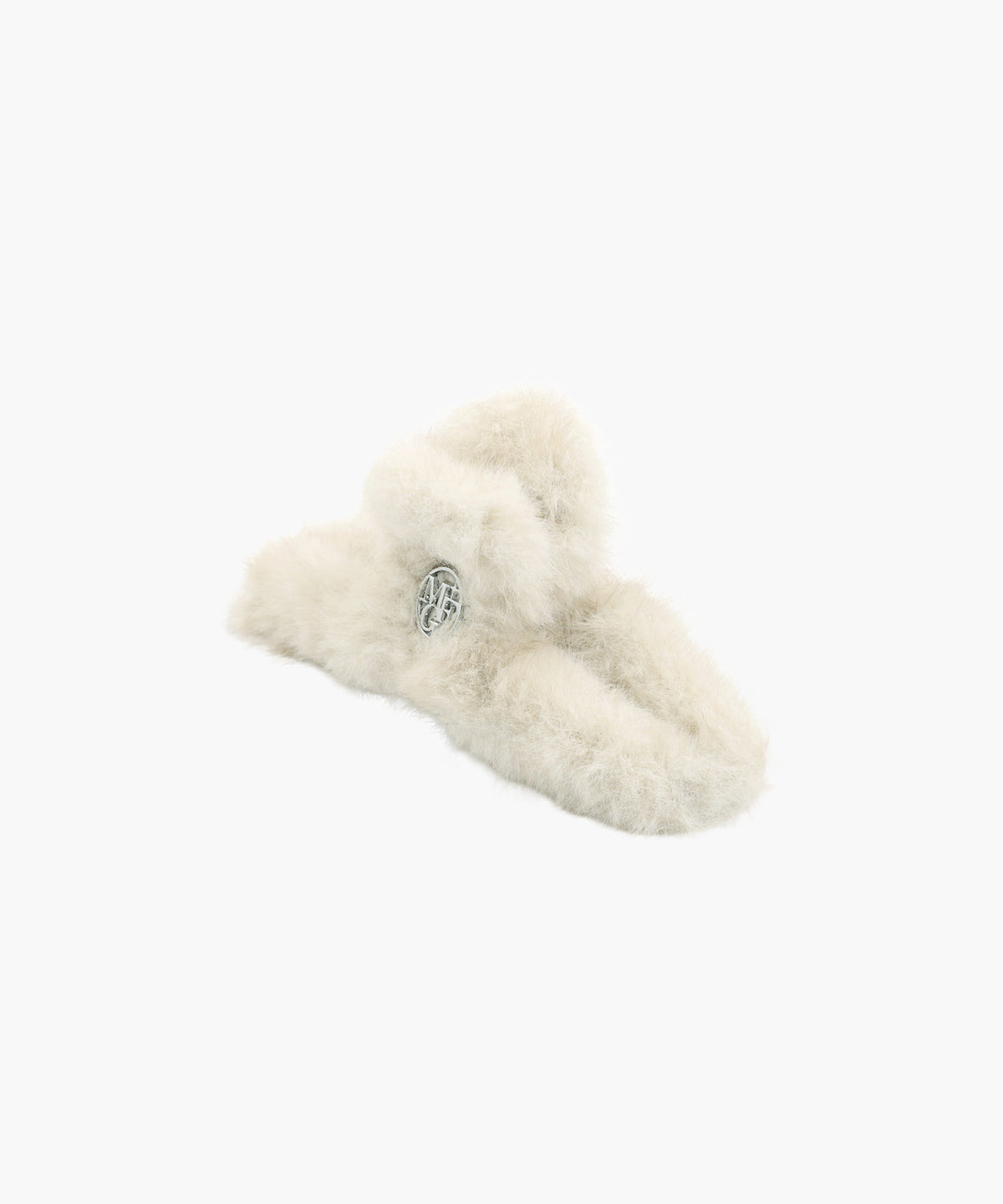 Marithe & Francois Girbaud - Circle Logo Fur Hair Clip (Beige) product image 2 | TRAB K-Fashion Australia