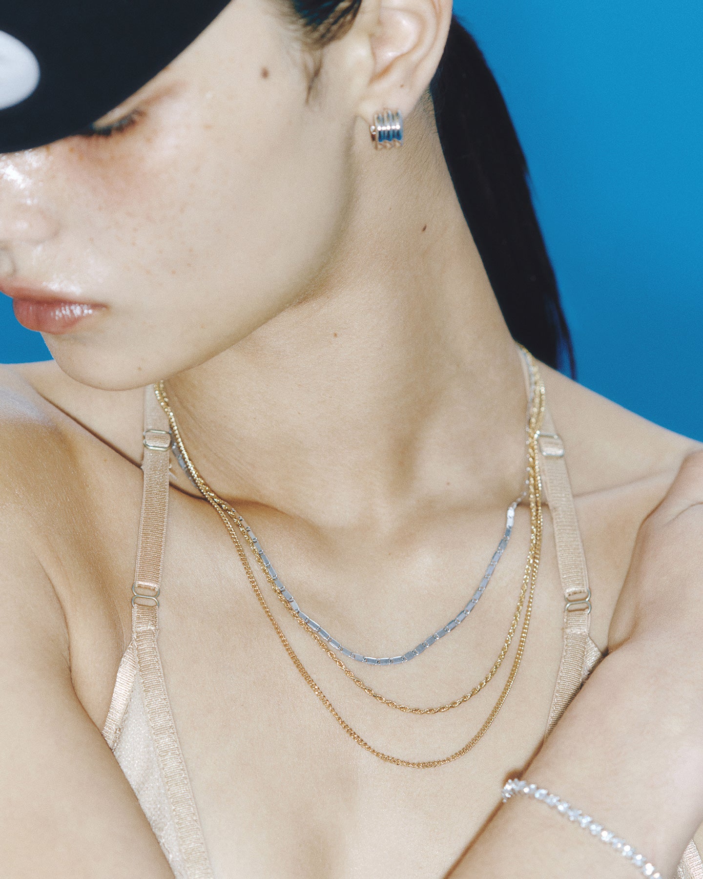 Numbering - Triple Layered Chain Necklace #7743 product image 2 | TRAB K-Fashion Australia
