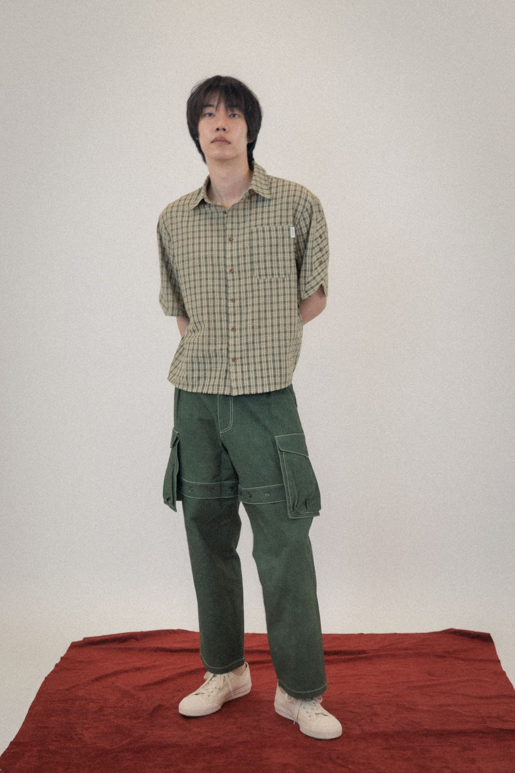 Ioedle - Assembled Cargo Pants With Screws Loosened (Green) product image 10 | TRAB K-Fashion Australia