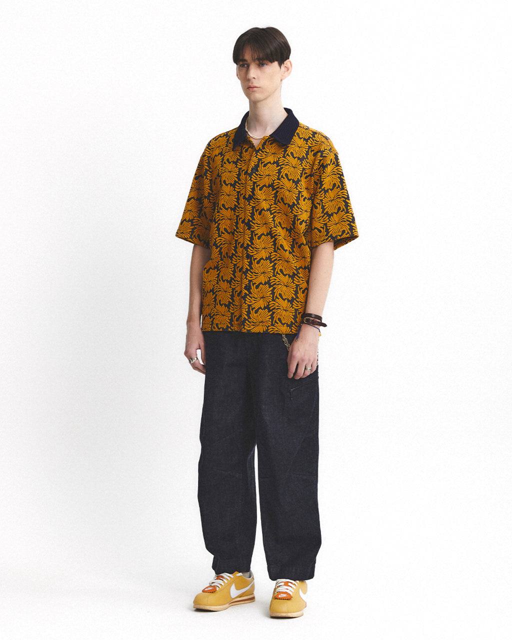 Eastlogue - Curve Knee Belted Pants (Indigo Denim) product image 4 | TRAB K-Fashion Australia