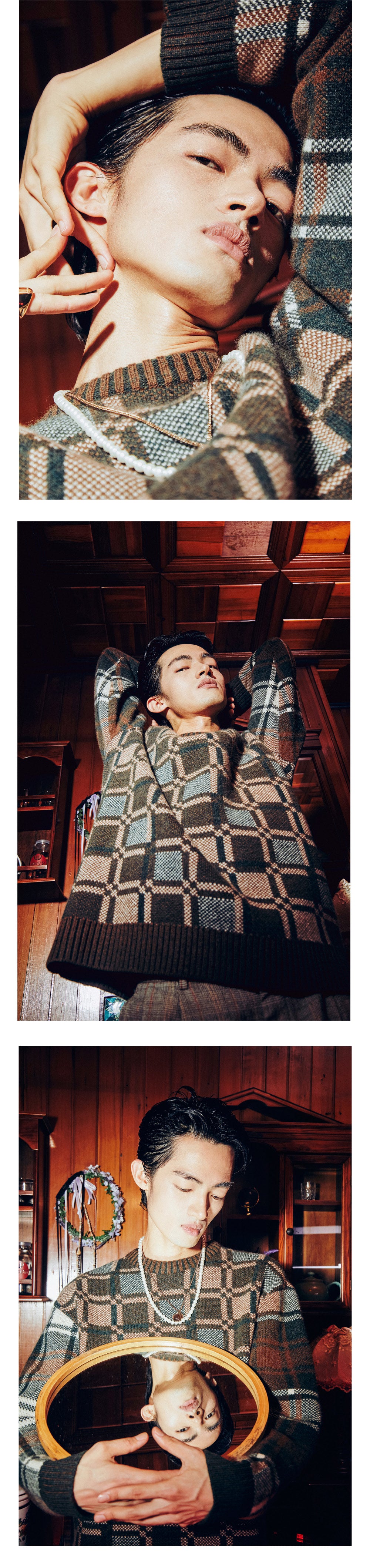 Ioedle - Checked Knit Pullover (OC) product image 21 | TRAB K-Fashion Australia