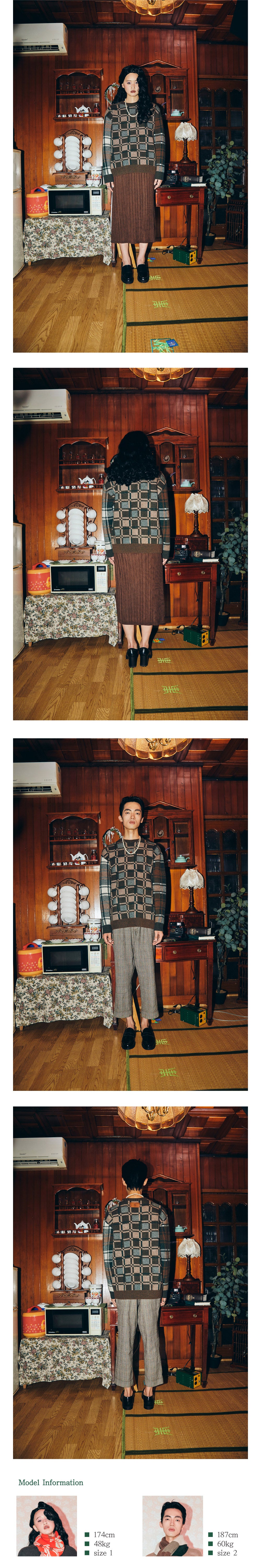 Ioedle - Checked Knit Pullover (OC) product image 22 | TRAB K-Fashion Australia
