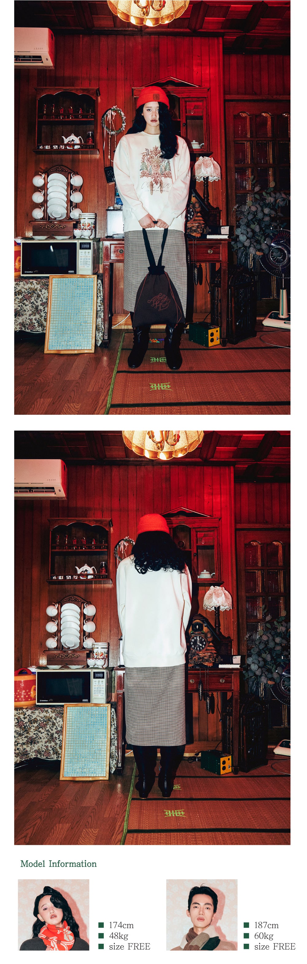 Ioedle - Wool Knit Beanie (Orange) product image 11 | TRAB K-Fashion Australia