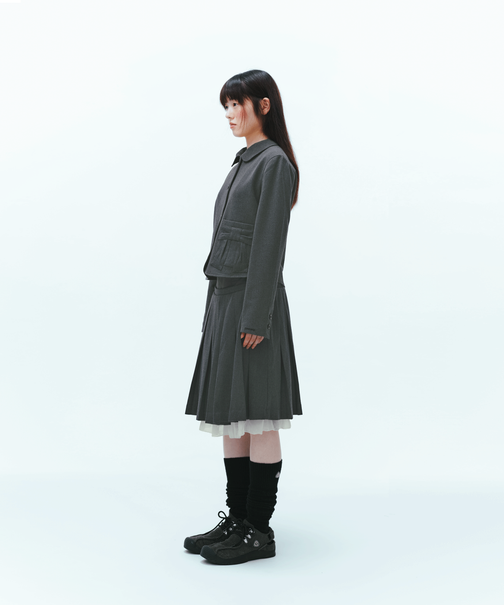 Coyseio - Ribbon Jacket (Grey) product image 7 | TRAB K-Fashion Australia