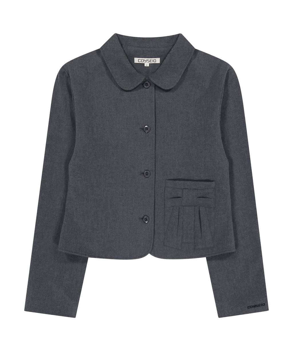 Coyseio - Ribbon Jacket (Grey) product image 9 | TRAB K-Fashion Australia