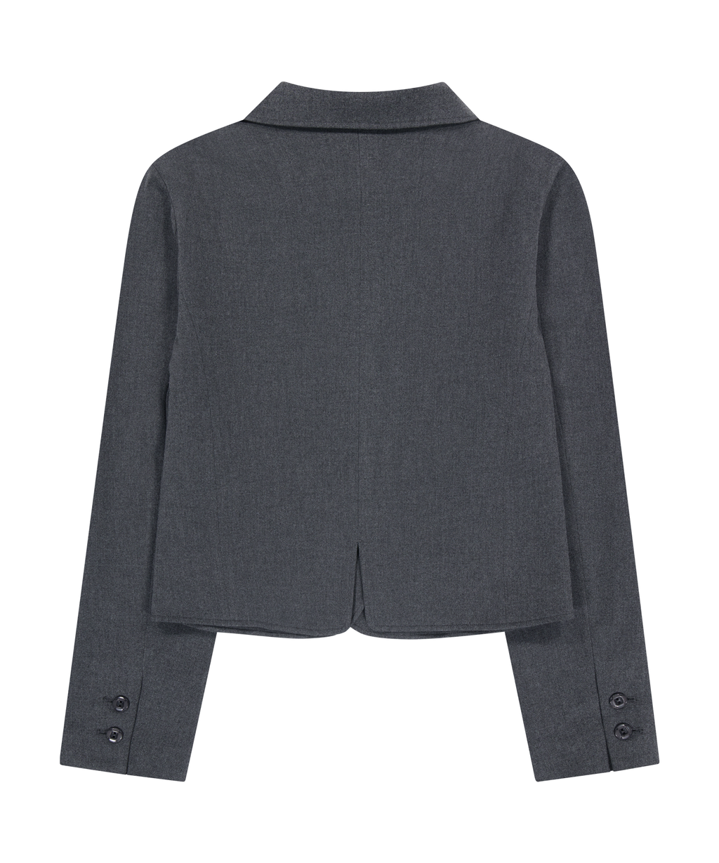 Coyseio - Ribbon Jacket (Grey) product image 10 | TRAB K-Fashion Australia