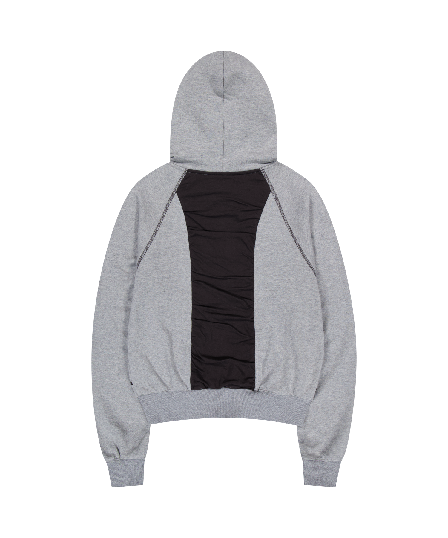 Coyseio - Puckering Hood Zip-Up (Grey) product image 6 | TRAB K-Fashion Australia