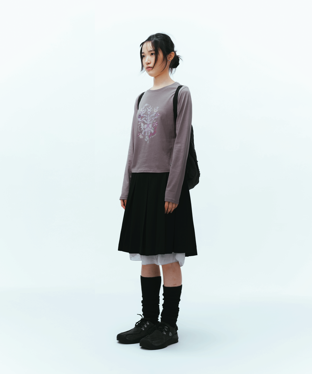 Coyseio - Coral Longsleeves (Purple Grey) product image 3 | TRAB K-Fashion Australia