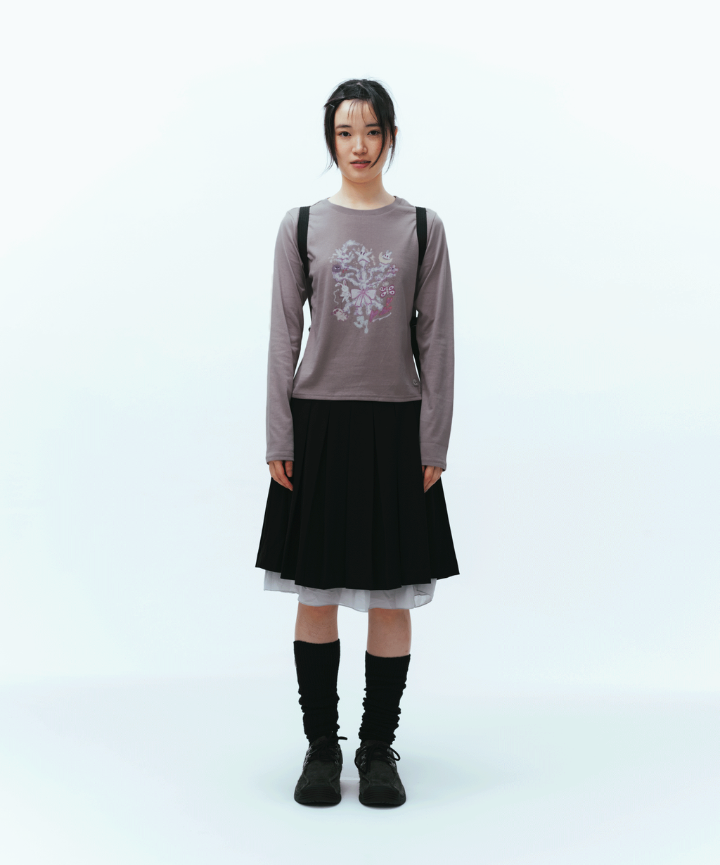 Coyseio - Coral Longsleeves (Purple Grey) product image 2 | TRAB K-Fashion Australia
