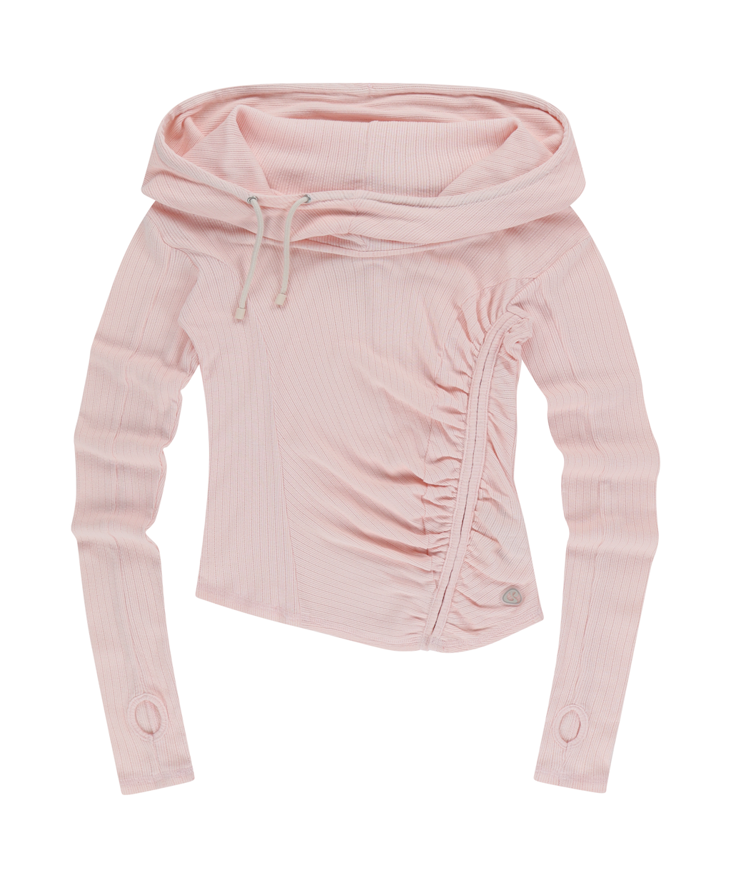 Coyseio - Shirring Hook Hoodie (Light Pink) product image 5 | TRAB K-Fashion Australia