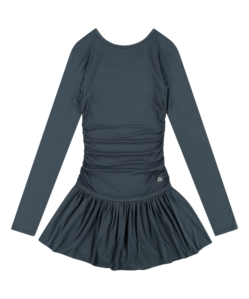 Coyseio - Draping Dress (Blue Grey) product image 5 | TRAB K-Fashion Australia