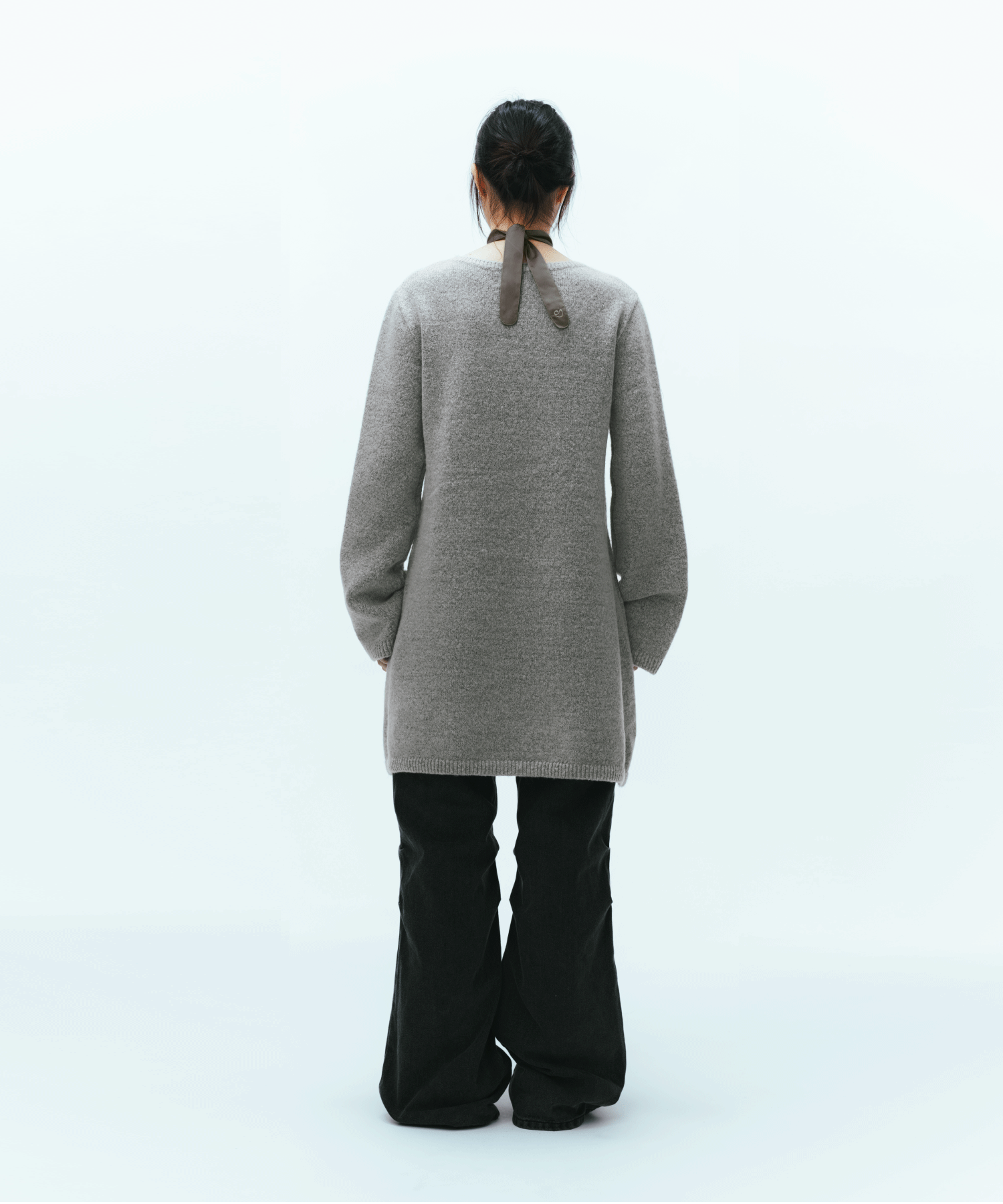 Coyseio - Flower Snap Denim Pants (Black) product image 6 | TRAB K-Fashion Australia