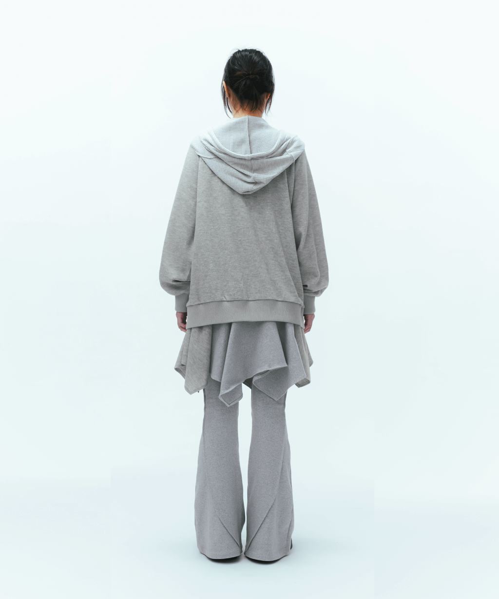Coyseio - Round Pintuck Pants (Light Grey) product image 7 | TRAB K-Fashion Australia