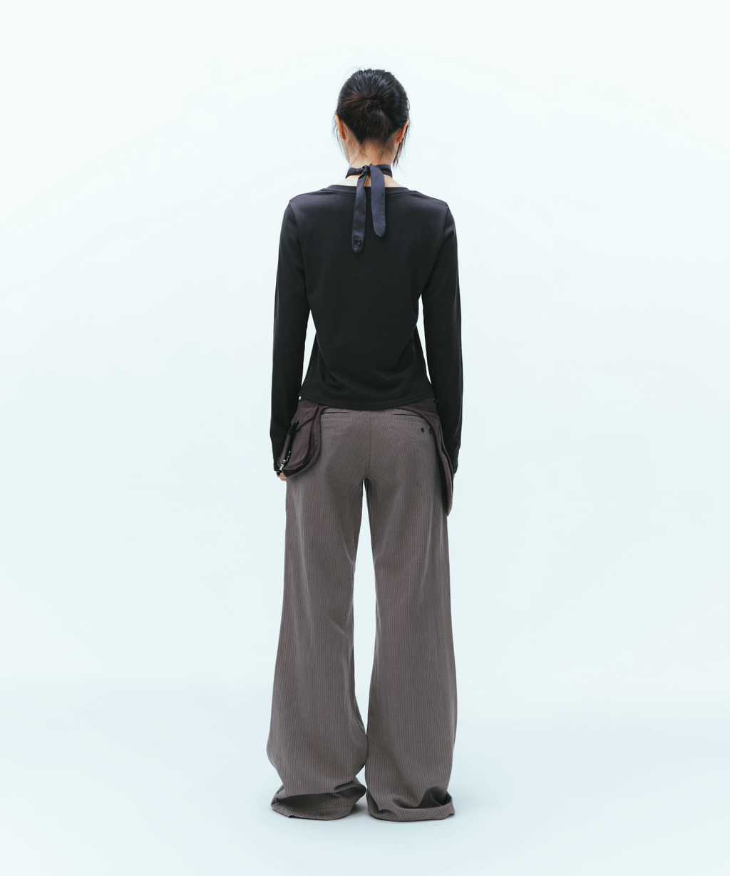 Coyseio - Suede Belt Bag (Brown) product image 6 | TRAB K-Fashion Australia