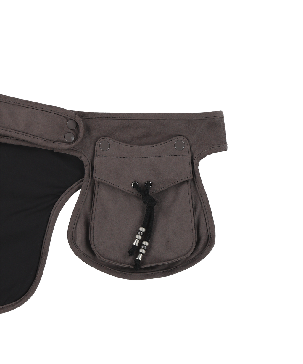 Coyseio - Suede Belt Bag (Brown) product image 10 | TRAB K-Fashion Australia