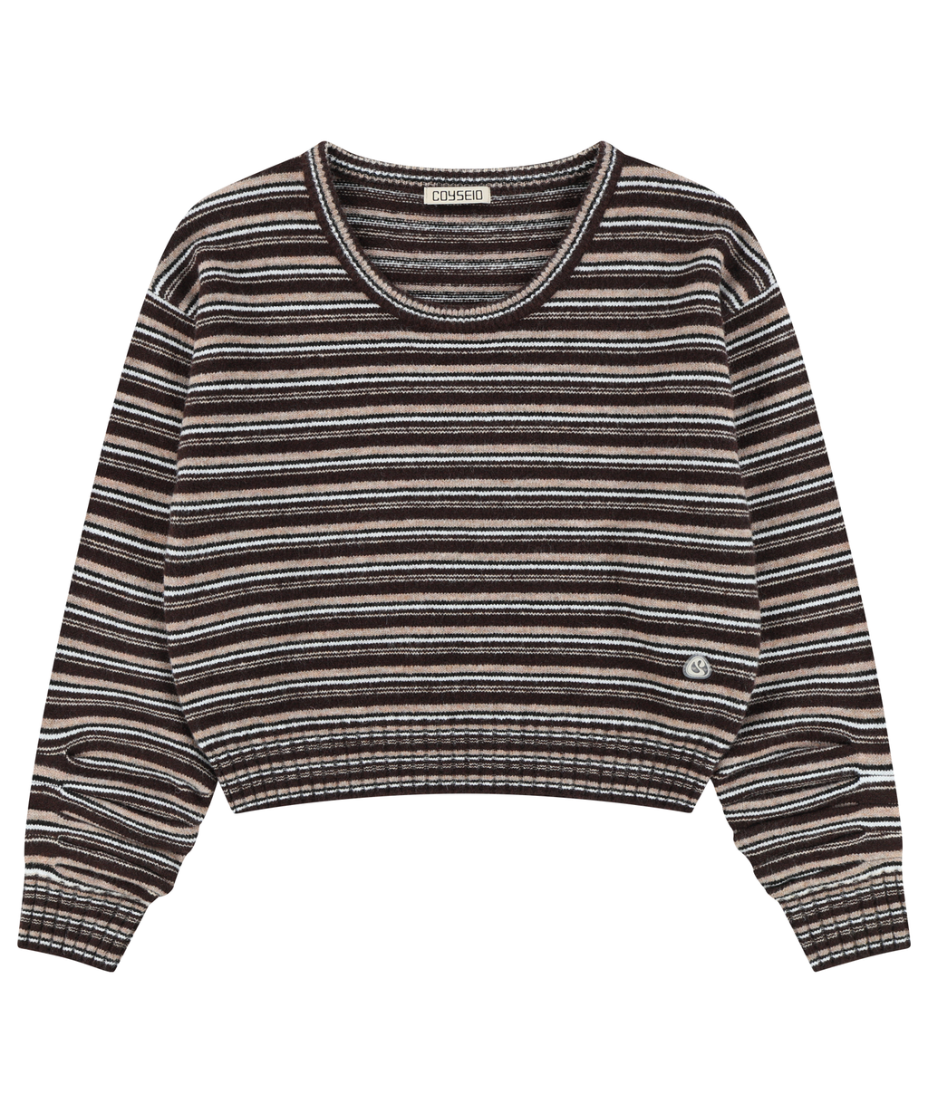 Coyseio - Coy Stripe Knit (Brown) product image 5 | TRAB K-Fashion Australia